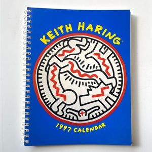 Keith Haring - vintage 1997 engagement Calendar-spiral notebook.